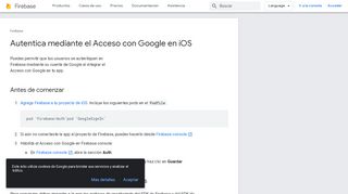 
                            6. Cómo autenticar mediante el Acceso con Google en iOS | Firebase