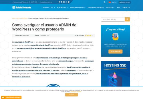 
                            8. Como averiguar el usuario ADMIN de Wordpress y como protegerlo