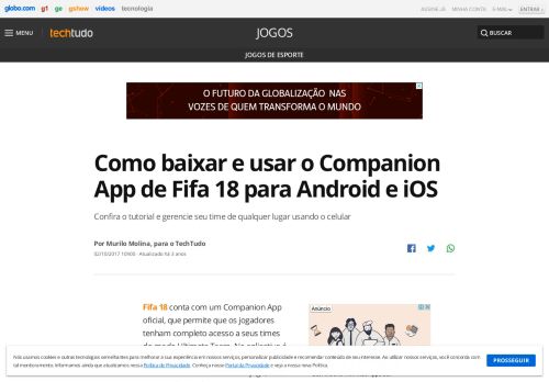 
                            10. Como baixar e usar o Companion App de Fifa 18 para Android e iOS ...