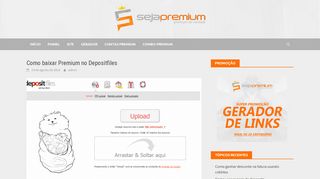 
                            9. Como baixar Premium no Depositfiles – Blog do SejaPremium