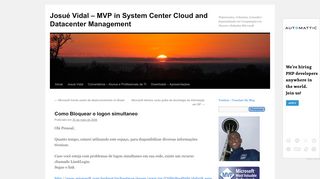 
                            5. Como Bloquear o logon simultaneo | Josué Vidal – MVP in System ...