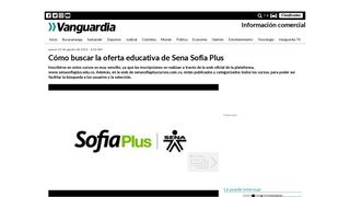 
                            11. Cómo buscar la oferta educativa de Sena Sofia Plus | Vanguardia.com