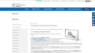 
                            3. Cómo buscar licitaciones de su interés - ChileCompra