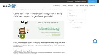 
                            4. Como cadastrar e sincronizar sua loja com o Bling, sistema completo ...