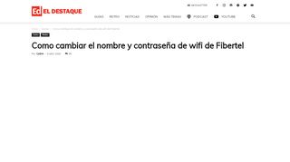 
                            9. Como cambiar el nombre y contraseña de wifi de Fibertel - El Destaque