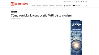 
                            7. Cómo cambiar la contraseña WiFi de tu modem | EL DESTAQUE