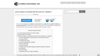 
                            12. ¿Cómo cambiar la contraseña Wifi del router Ono / Vodafone?