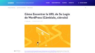 
                            12. Cómo Cambiar su URL de Acceso de WordPress - Kinsta