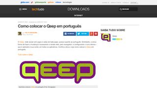 
                            6. Como colocar o Qeep em português | Notícias | TechTudo