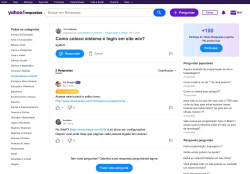 
                            8. Como coloco sistema e login em site wix? | Yahoo Respostas