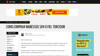 
                            12. Como comprar ingressos sem o fiel torcedor - Meu Timão