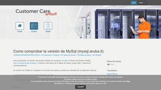 
                            6. Como comprobar la versión de MySql (mysql.aruba.it)