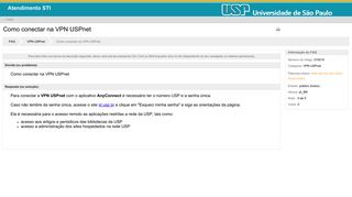 
                            5. Como conectar na VPN USPnet - Atendimento STI-USP