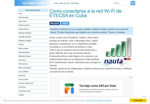 
                            11. Como conectarse a la red Wi-Fi de ETECSA en Cuba - NorfiPC