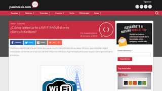 
                            6. ¿Cómo conectarte a Wi-Fi Móvil si eres cliente Infinitum? - Paréntesis