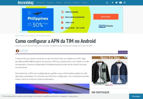 
                            1. Como configurar a APN da TIM no Android – Tecnoblog