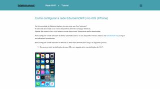 
                            12. Como configurar a rede Eduroam(WiFi) no iOS (iPhone) –