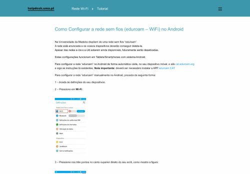 
                            10. Como Configurar a rede sem fios (eduroam – WiFi) no Android –