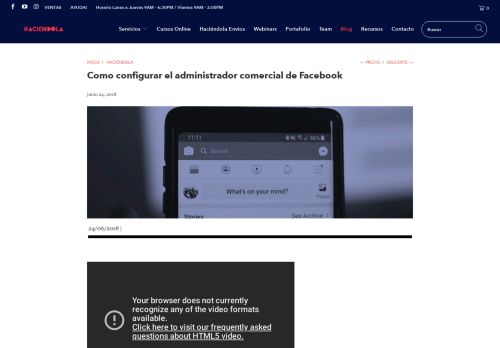 
                            6. Como Configurar el Administrador Comercial de Facebook - Haciendola