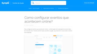 
                            9. Como configurar eventos que acontecem online? – Sympla - Central ...