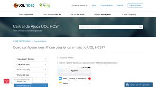 
                            10. Como configurar meu iPhone para ler os e-mails no UOL HOST ...