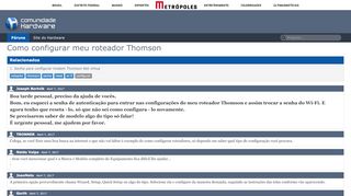 
                            3. Como configurar meu roteador Thomson - Hardware.com.br