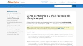 
                            7. Como configurar o E-mail Profissional (Google Apps) – Suporte ...