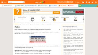 
                            2. Como configurar o modem ZTE ZXDSL 831 V 4.2 com a minha nova ...