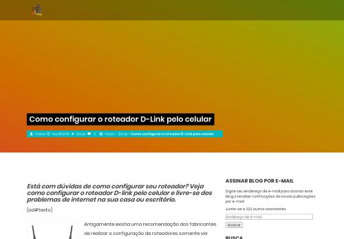 
                            9. Como configurar o roteador D-Link pelo celular - Viablog - Viamais