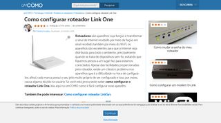 
                            3. Como configurar roteador Link One - Truques para internet rápida