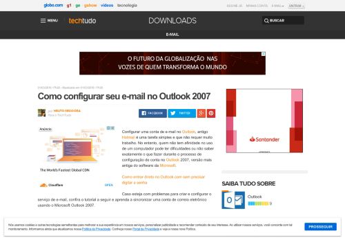 
                            12. Como configurar seu e-mail no Outlook 2007 | Dicas e Tutoriais ...