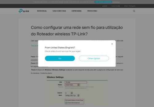 
                            2. Como configurar uma rede sem fio para utilização do ... - TP-Link