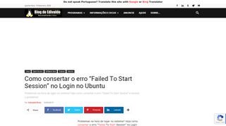 
                            13. Como consertar o erro “Failed To Start Session” no Login no Ubuntu
