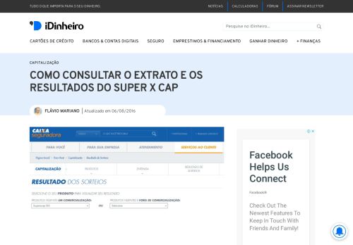 
                            3. Como consultar o extrato e os resultados do Super X Cap | Conta em ...