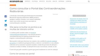 
                            5. Como consultar o Portal das Contraordenações Rodoviárias ...