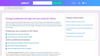 
                            6. Como corrigir problemas de login em sua conta do Yahoo | Yahoo ...