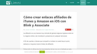 
                            10. Cómo crear enlaces afiliados de iTunes y Amazon desde iOS - Limni