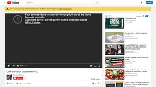 
                            7. Como crear un usuario en WIX - YouTube