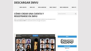 
                            5. Cómo crear una cuenta y registrarse en IMVU - Descargar IMVU