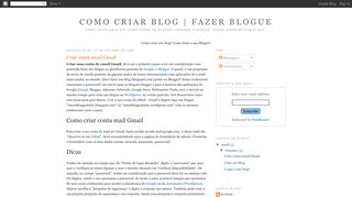 
                            5. Como Criar Blog | Fazer Blogue