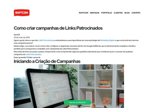 
                            8. Como criar campanhas de Links Patrocinados? - Blog Raffcom