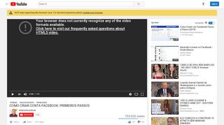 
                            7. Como Criar conta Facebook: Primeiros passos - YouTube
