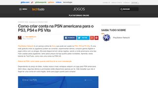 
                            8. Como criar conta na PSN americana para o PS3, PS4 e PS Vita ...