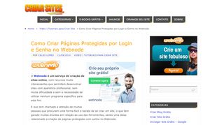 
                            12. Como Criar Páginas Protegidas por Login e Senha no Webnode ...