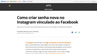 
                            8. Como criar senha nova no Instagram vinculado ao Facebook ...