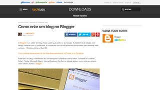 
                            11. Como criar um blog no Blogger | Dicas e Tutoriais | TechTudo