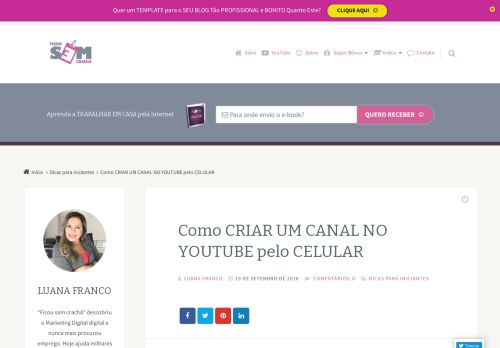 
                            9. Como CRIAR UM CANAL NO YOUTUBE pelo CELULAR