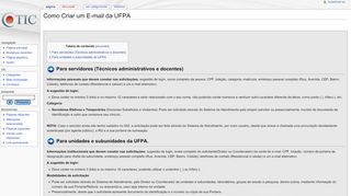
                            6. Como Criar um E-mail da UFPA - Wiki CTIC