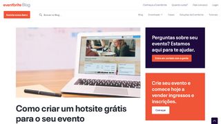 
                            3. Como criar um hotsite para evento grátis - Blog Eventbrite Brasil