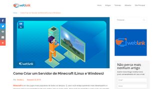 
                            13. Como Criar um Servidor de Minecraft (Linux e Windows) - Weblink